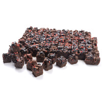 Mini Brownie red berries -leivos 108 kpl 3x3 cm kypsä pakaste