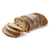 Levain-leipä viipaloitu 10 x 1 kg (voileipäleipä) vegaaninen kypsä pakaste