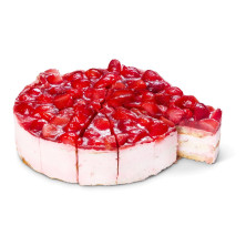Mansikka Bavarois -kakku (korkea) 4 kpl 2000g 14 palaa kypsä pakaste 