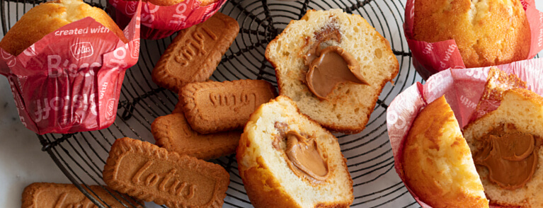 Biscoff Lotus muffinssi